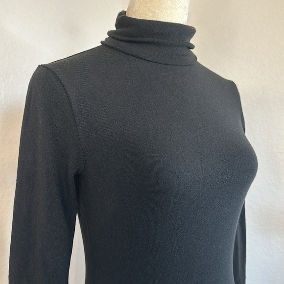 Madewell Turtleneck Long Sleeve Bodysuit Black Size Medium NWT - Picture 7 of 12